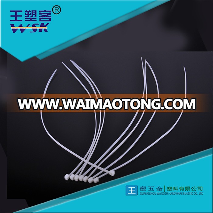 Guangzhou Factory Natural Nylon Cable Ties for Wire Fixing Wsk-Zd200